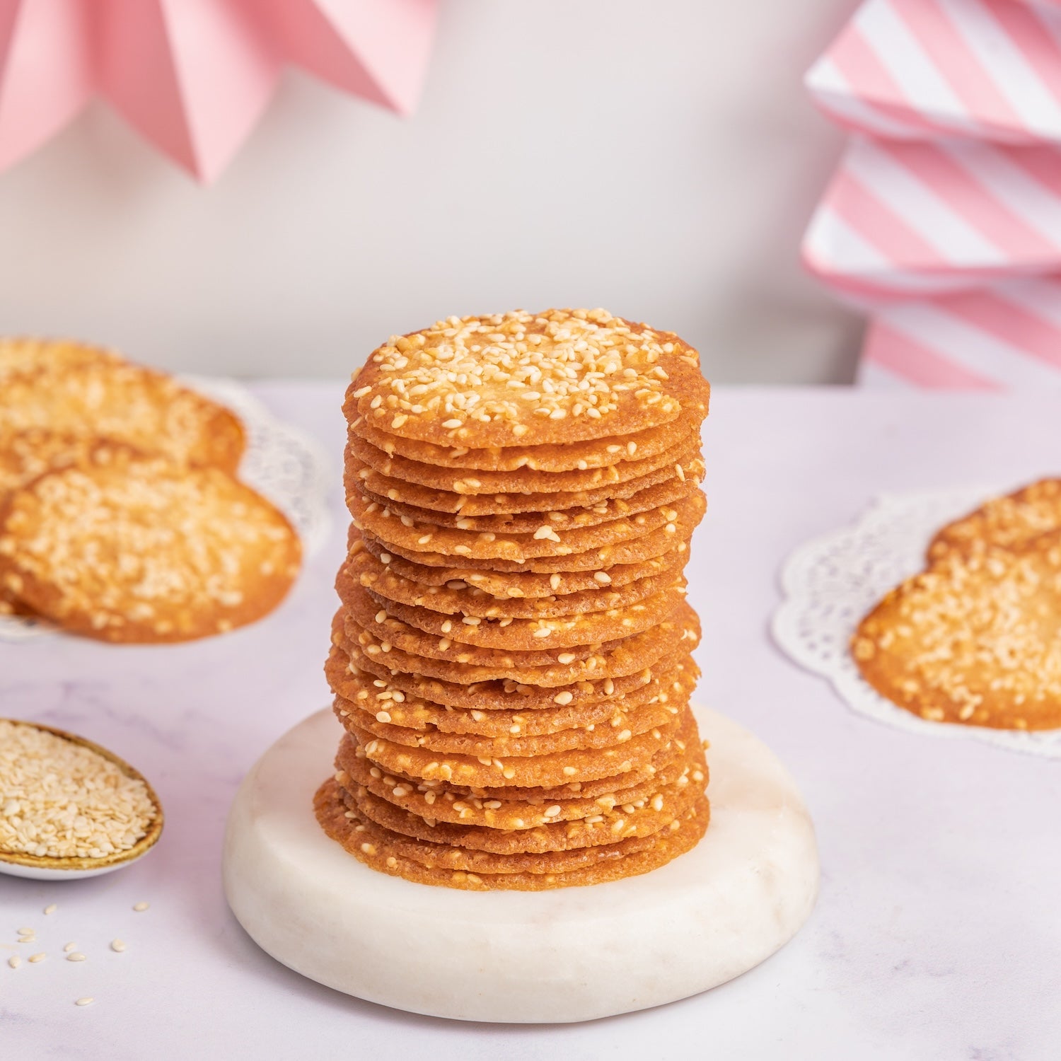 Sweet Sesame Crackers