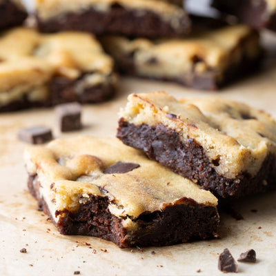 Cookie Brownie Cookie Brownie