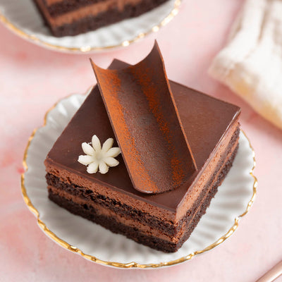 Eggless Dark Chocolate Mousse Pastry Eggless Dark Chocolate Mousse Pastry