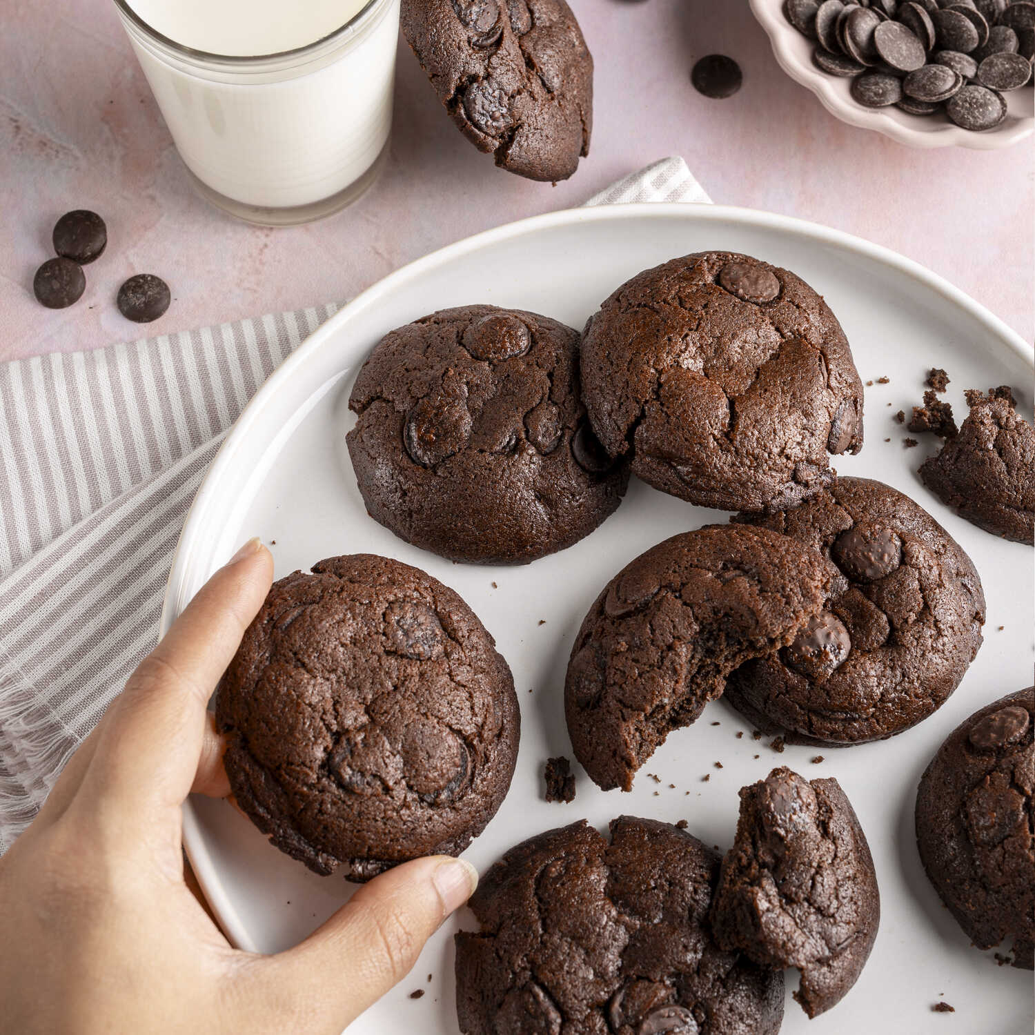 Double Choco Chip Cookies