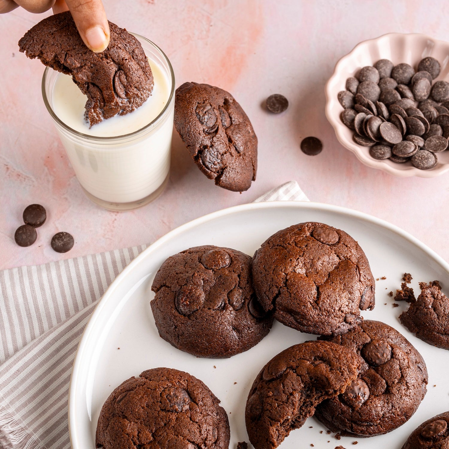 Double Choco Chip Cookies