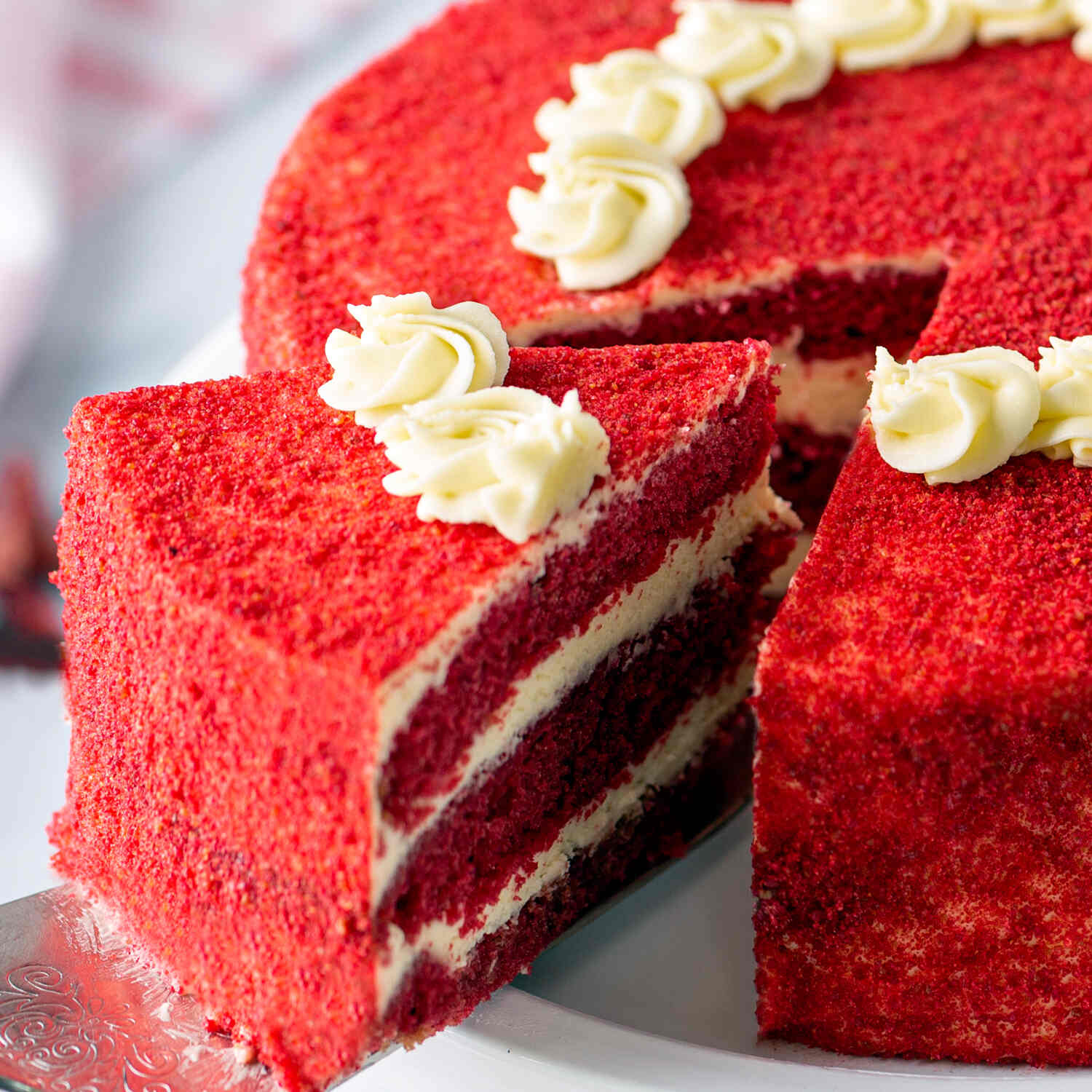 Eggless Red Velvet Cake