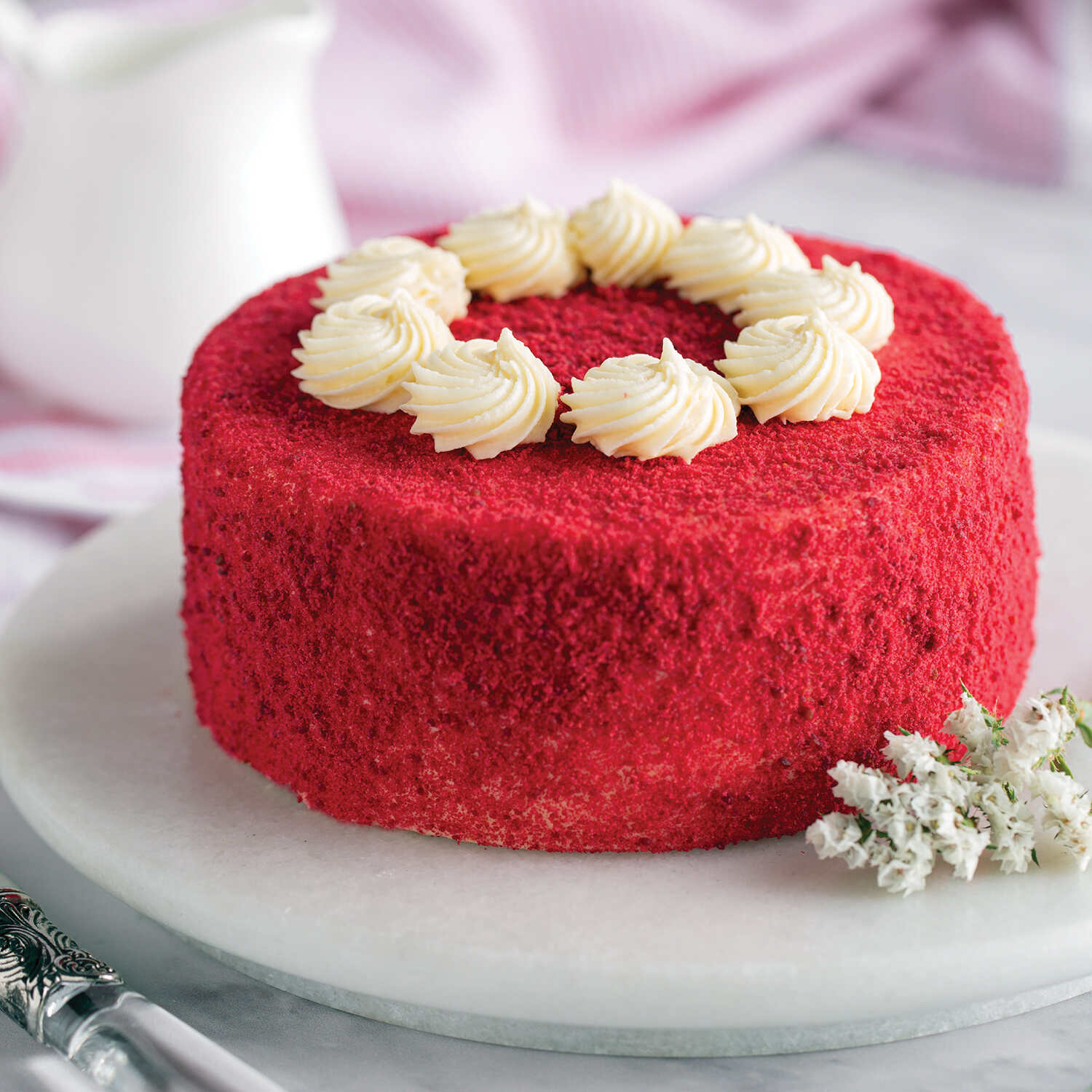 Eggless Red Velvet Cake