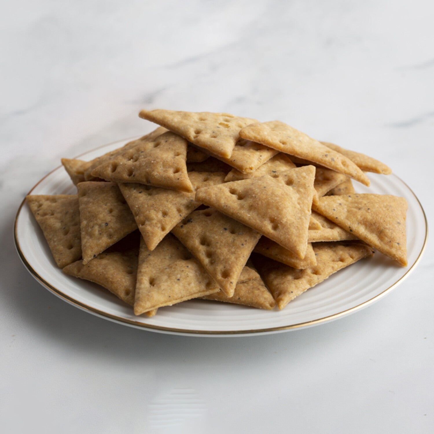 Black Pepper Sourdough Crackers