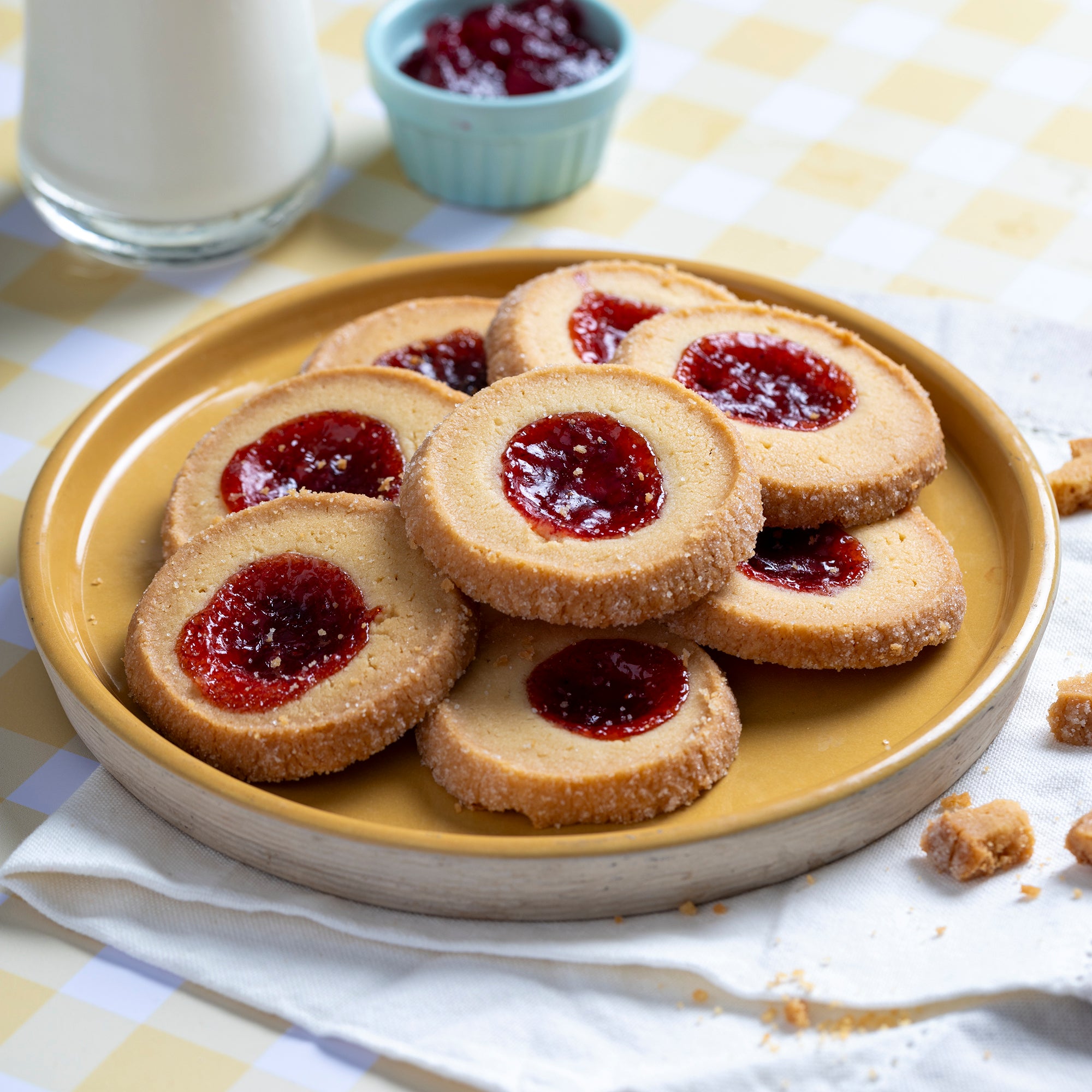 Strawberry Jam & Butter Cookies