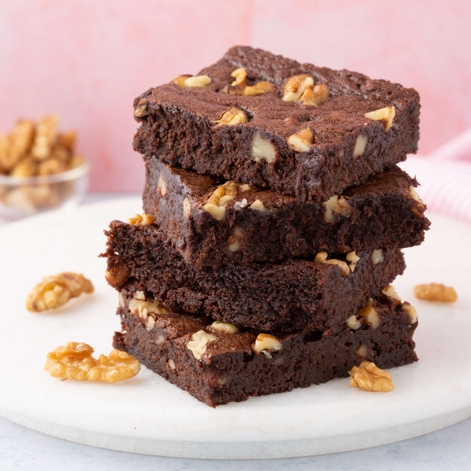 Eggless Walnut Brownie