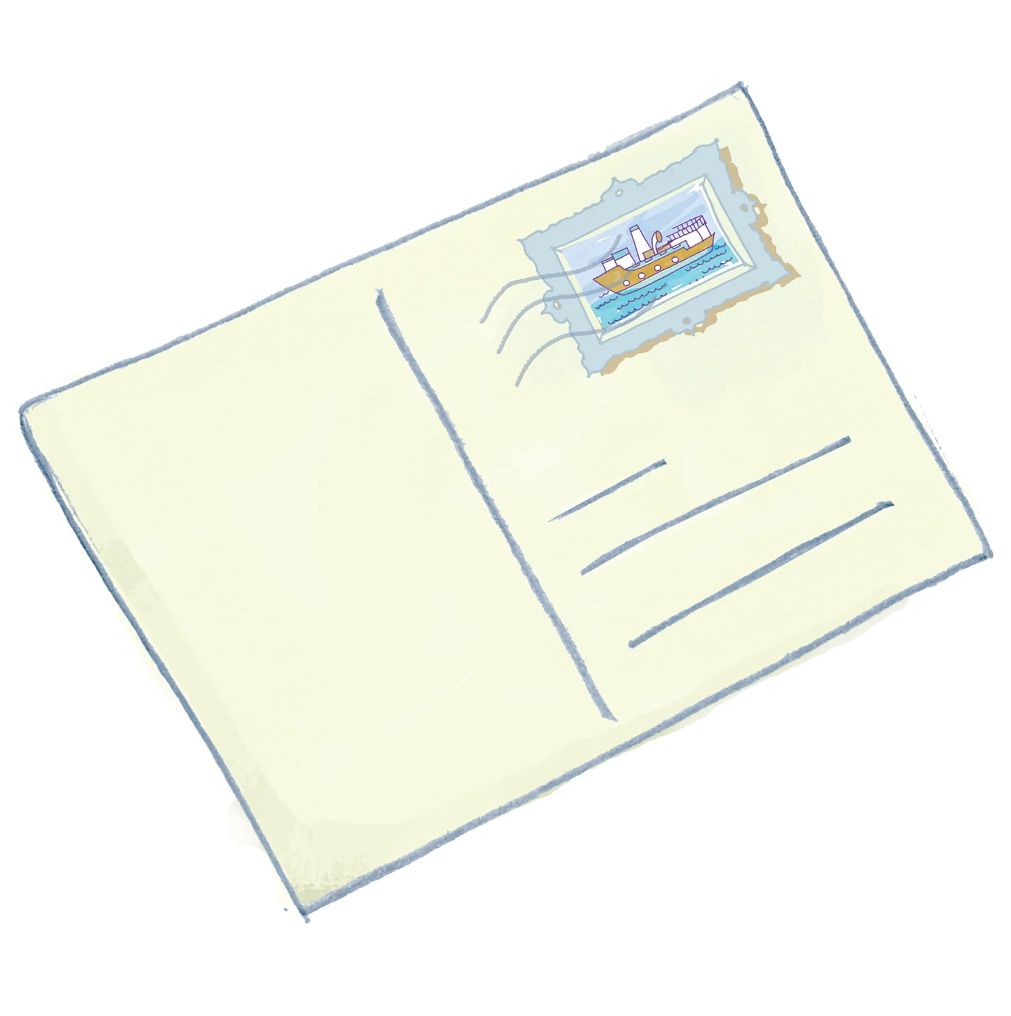 Theobroma postcard illustration