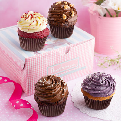 Assorted Cupcakes Box - 4 pcs
