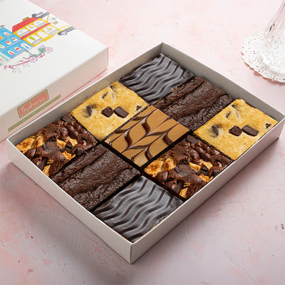 Assorted Eggless Brownies Box [9 Pieces]