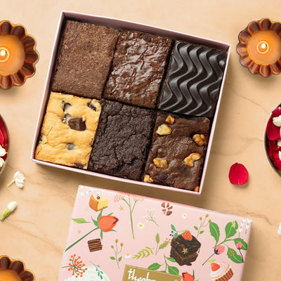 Assorted Eggless Brownies Gift Box [6 Pcs]