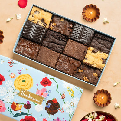 Assorted Eggless Brownies Gift Box [12 Pcs]