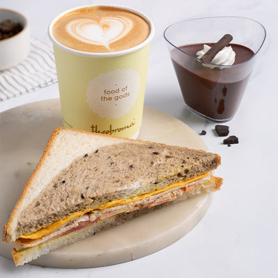 Choice of Beverage + Dessert/Cupcake + Non-Veg Sandwich/Savoury
