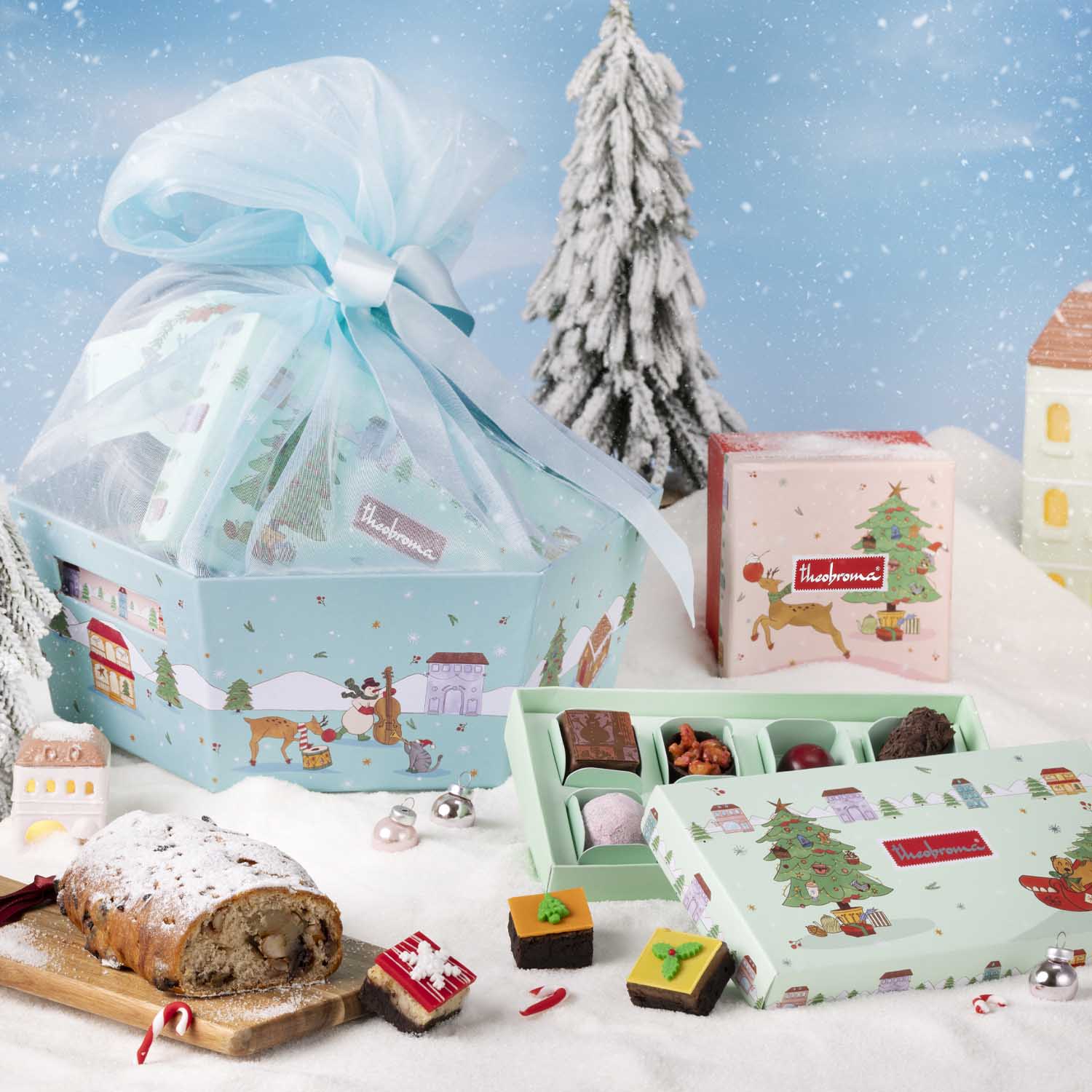 Christmas Luxury Gift Hamper Basket (Eggless)