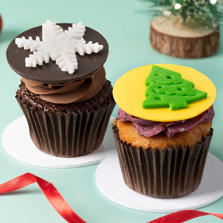 Christmas Cupcakes [2 Pcs]