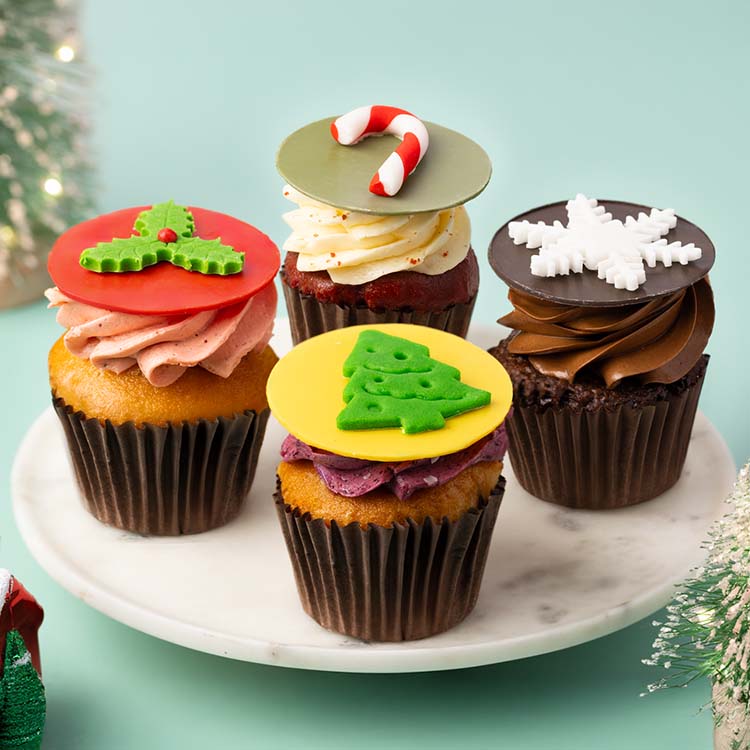 Christmas Cupcakes [4 Pcs]