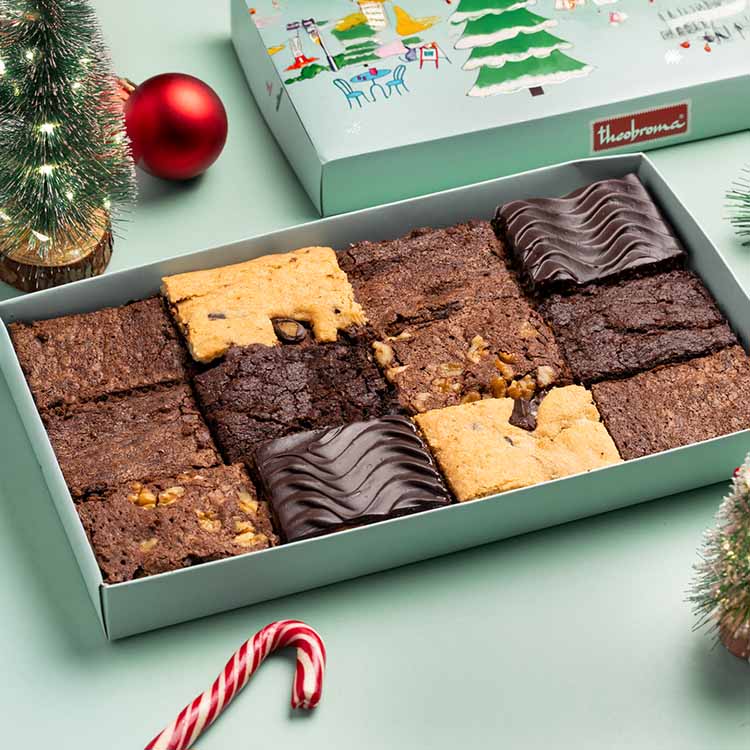 Assorted Eggless Brownies Gift Box [12 Pcs]