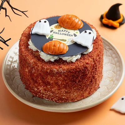 Halloween Special Cake - Eggless Red Velvet [500g]