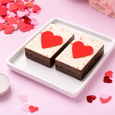 Valentine's Strawberry Brownie [2 Pieces]