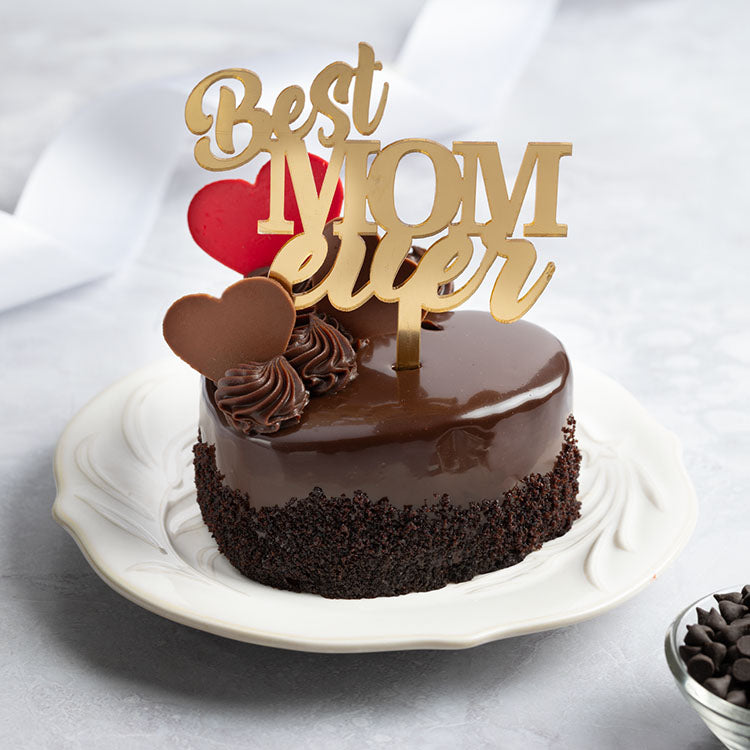 Mother's Day Cake - Chocolate and Strawberry Heart Bento
