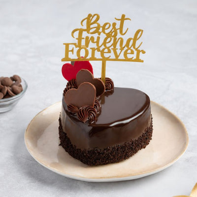 Friendhsip's Day Special Chocolate and Strawberry Heart Bento Cake [300g]