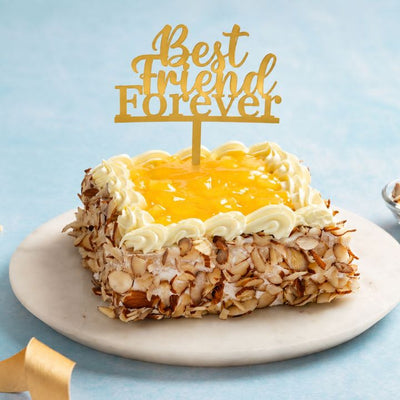 Friendship's Day Special Eggless Fresh Cream Pineapple Cake [500g]