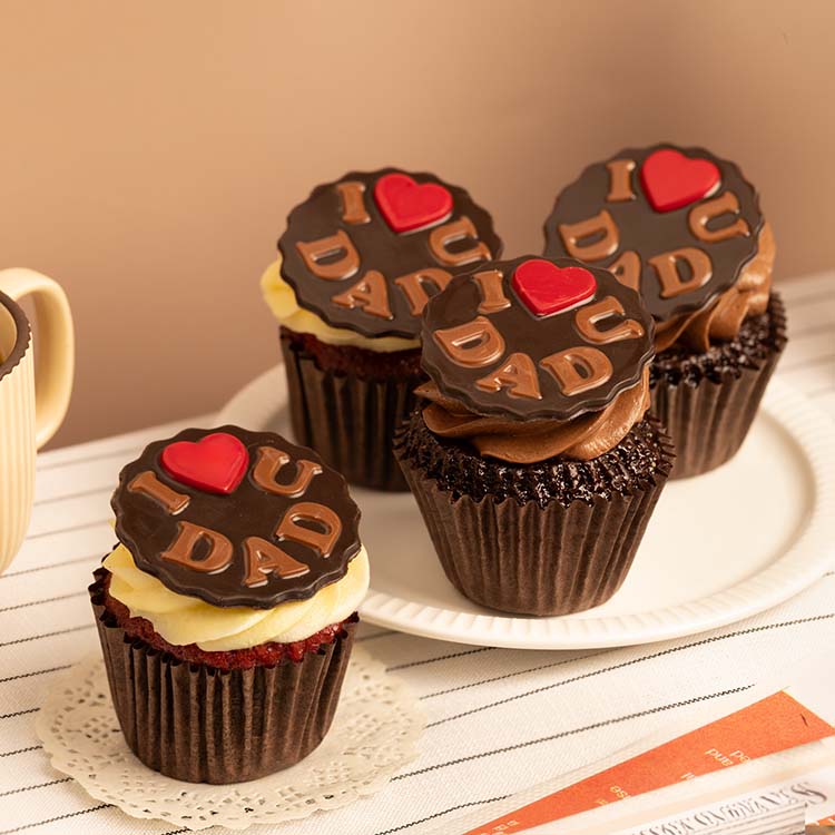 Father's Day Cupcake [Set of 4]