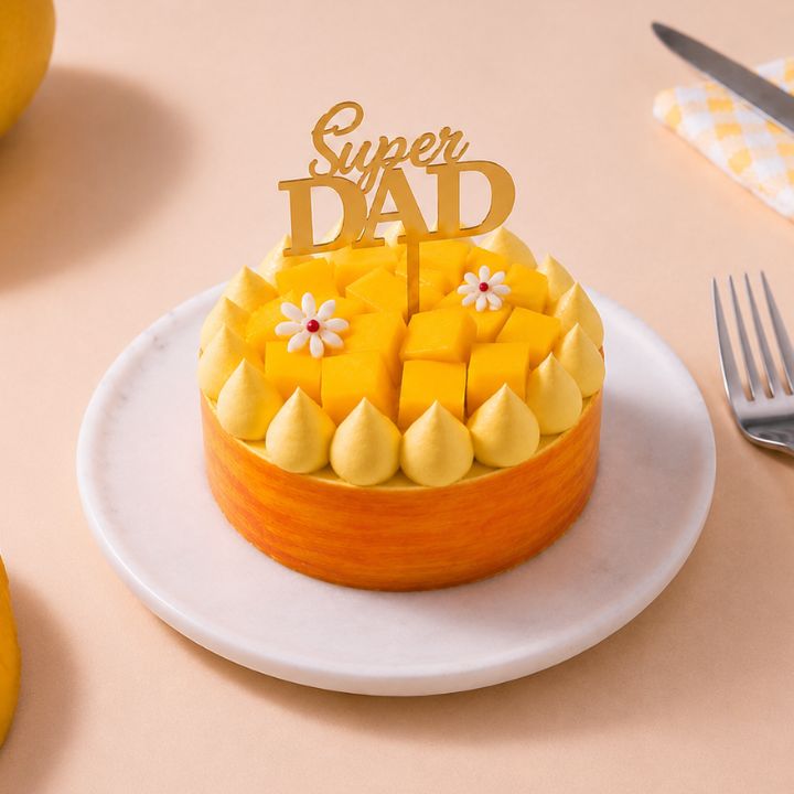 Father's Day Fresh Cream Mango Bento Cake [350g]