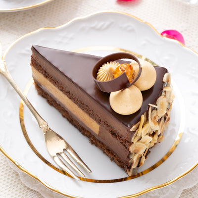 Dark Chocolate Mousse & Hazelnut Praline pastry