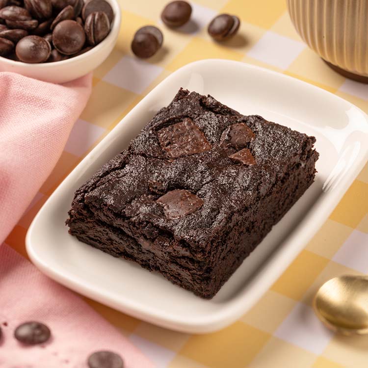 No Added Sugar Rich Chocolate Brownie [1 Piece]
