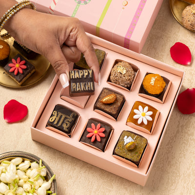 Raksha Bandhan Mithai Confectionery Box [9 Pcs]
